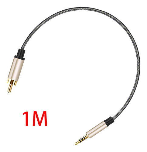 L Jack De 3,5 Mm A Rca Macho Nylon Trenzado For 1m