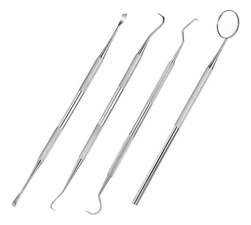 4pcs Acero Inoxidable Dentales Herramientas Equipo Dentistas