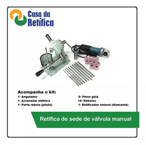 CR-551 Conjunto Retífica de sede manual - Elétrica - Casa da Retífica