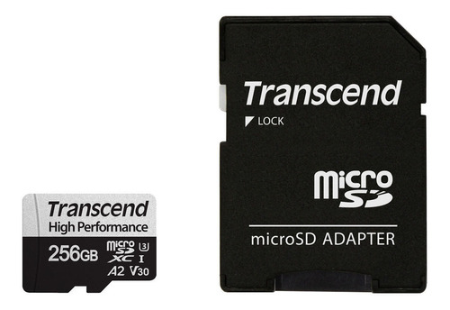 Transcend 256gb 330s Uhs-i Microsdxc Memory Card With Sd Ada