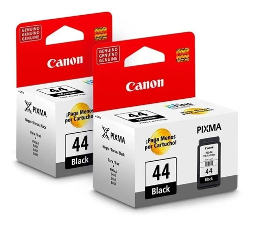 Pack 2 Tintas Canon  Pg-44 Original E401 E402 E461 E471 E481