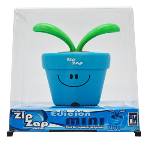 Zip Zap Mini Plantita Solar Con Movimiento Blue Fotorama Cd