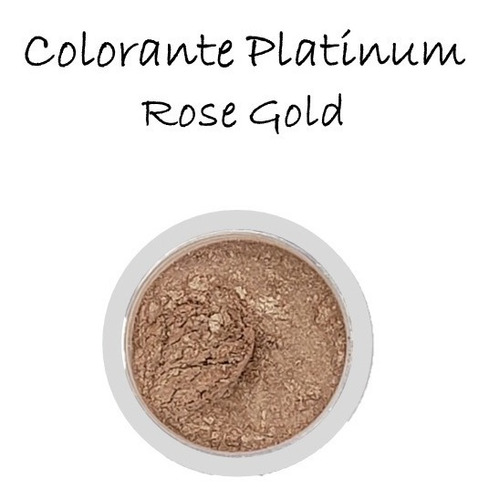 Colorante Platinum Rose Gold Dustcolor Polvo Metalizado