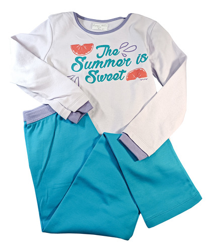 Pijama Ovejita Para Niña Talla 10 - Lila Con Estampado