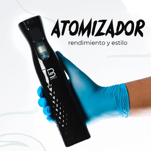 Atomizador Profesional Level 3 Para Barbería 300 Ml Negro