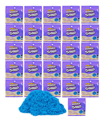 Kinetic Sand, Paquete De 26 Piezas De Arena Azul Para Fiesta