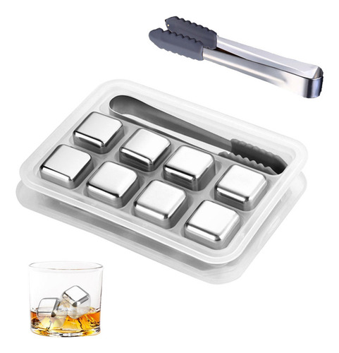 Js Cubitos De Hielo Reutilizables Whiskey Stones De Acero