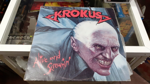 Lp Krokus Alive And Screamin En Acetato,long Play