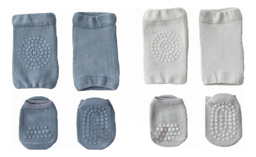 Juego De Calcetines Con Rodilleras Para Gatear Para Bebés
