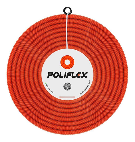 Poliflex Naranja Con Guía De 1/2  Rollo Con 100 M