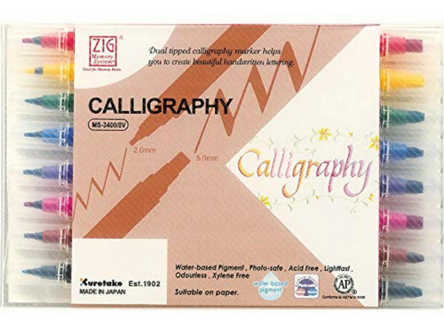 Zig Memory System Marcadores De Caligrafía, Colores