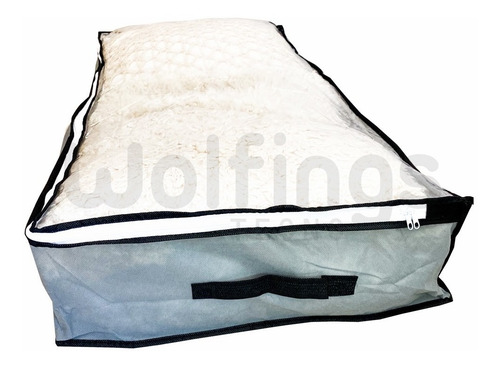 Organizador Bolsa Caja 80x45x15 Cm De Tela Con Cierre Ropa