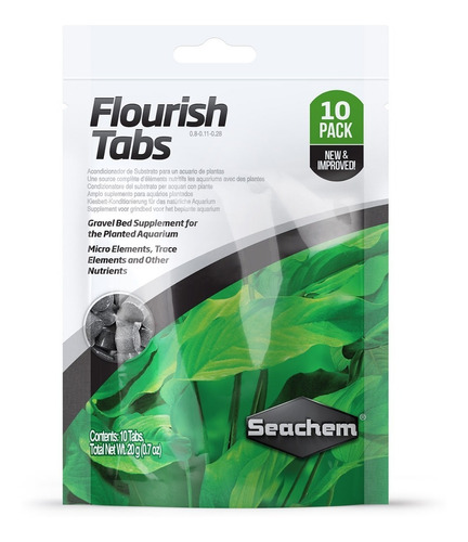 Fertilizante Sustrato Acuario Plantado Flourish Tabs Seachem