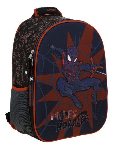Mochila Chica Chenson Escolar Kinder Miles Morales Mm70290-3