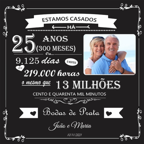 Presente Bodas Casamento Namoro Casal Azulejo Personalizado