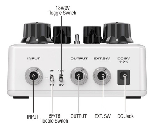 Pedal De Efecto Nux Overdrive Dual Ace Of Tone Ndo-5