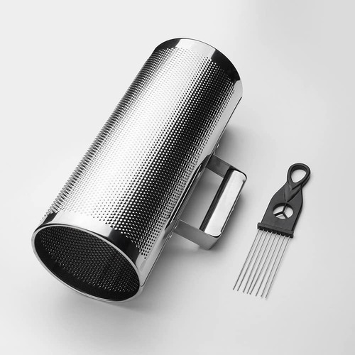 Metal Guiro Vangoa De Acero Inoxidable Con Raspador, 12 X 5