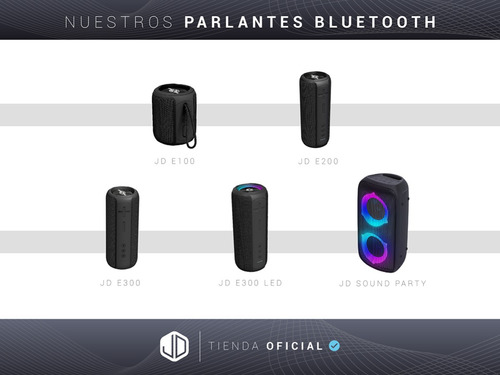 Imagen 8 de 10 de Parlante Portátil Inalambrico Bluetooth 5.0 Jd E100 10w Rms