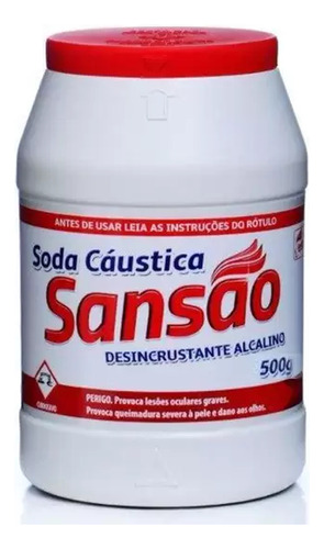 Soda Caustica Escama 500g Sansao
