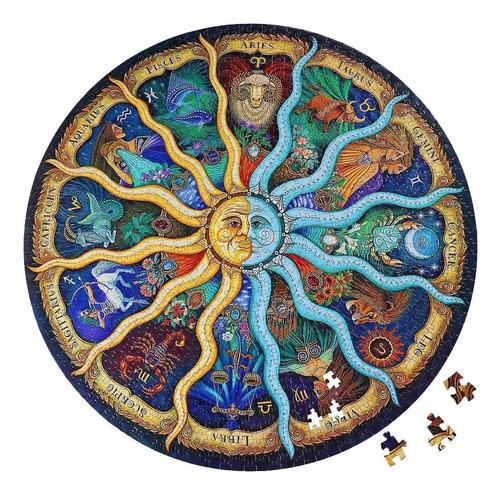 Moruska Puzzles Para Adultos 1000 Piezas, Rompecabezas Redon