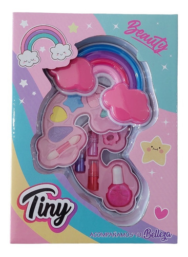 Tiny Beauty Set De Maquillaje Sombras Arco Iris En Caja