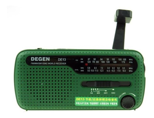 Rádio Degen De13 Am/fm/sw1/sw2 Multifuncional Envio Imediato