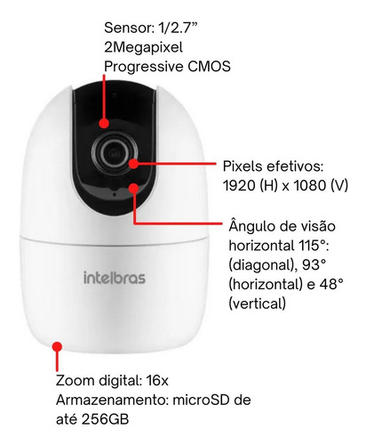 Cãmera De Vídeo Inteligente Im4 C Full Hd Branco Intelbras