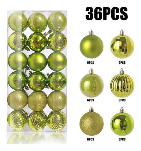 Cc Esferas Decorativas Para Colgar De Árbol De Navidad, 36