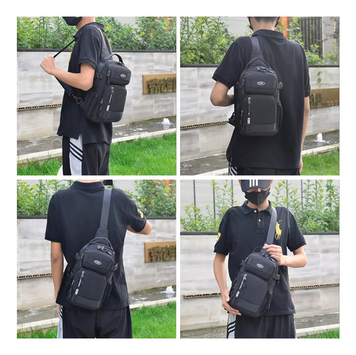 Bolso De Mano For Hombre, Bandolera Lateral Con Cuello Al A