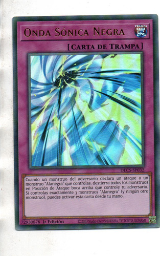 Black Sonic (español) Carta Yugi Dlcs-en032 Ultra Rare