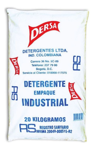 Detergente En Polvo Industrial - Kg a $12925