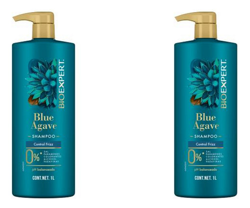 Shampoo Bioexpert Blue Agave Control Frizz 1 Litro (2 Pack)