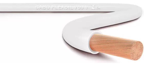 Cabo Flexivel 006.00mm 750v Branco 15mts Sil