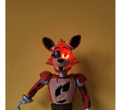Fnaf Five Nights At Freddy's Foxy Vinil Luz Y Sonido 30cm