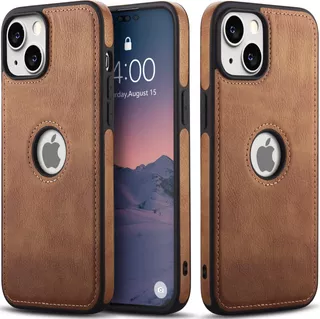 Jaroie Classy Luxury Leather Phone Case Para iPhone 14 Antid