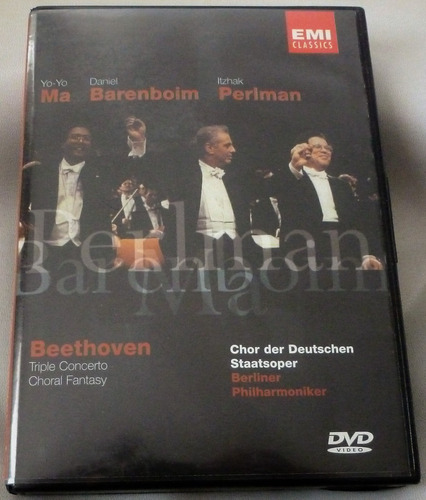 Beethoven Dvd Yo Yo Ma Barenboim Perlman Triple Concerto 