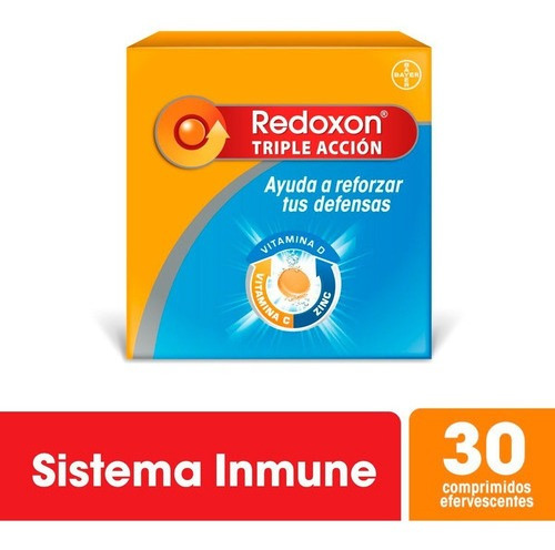 Redoxon Triple Accion Efervescente Vitamina C 30 Comprimidos