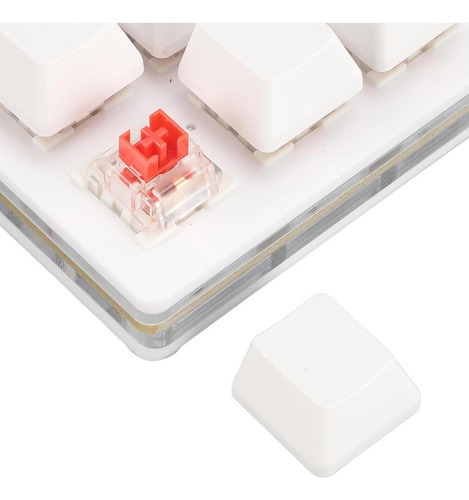 Teclado Mecánico Mini Rgb Oreilet 12 Teclas Usb C Blanco