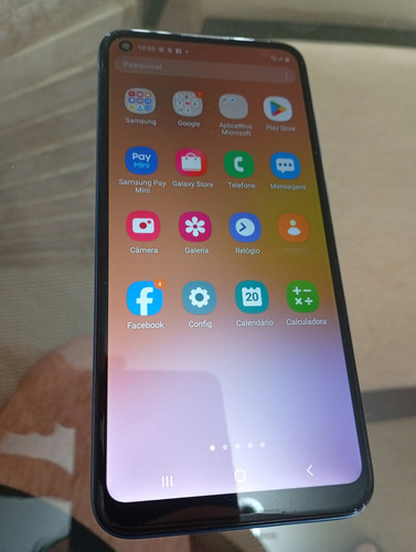Samsung Galaxy A11 64gb Azul Impecável Caixa E Manual Azul (Usado)