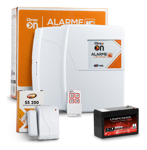 Central Alarme S/ Fio Wifi Casa + App Cel + Bateria + Sensor