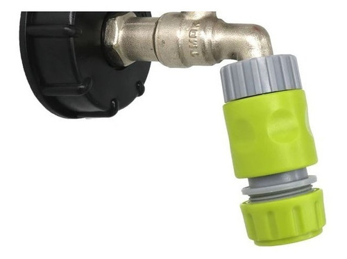 Imagen 3 de 3 de Adaptador Con Rosca 2 X 1/2 Plástico Tanque Ibc Llave Jardi
