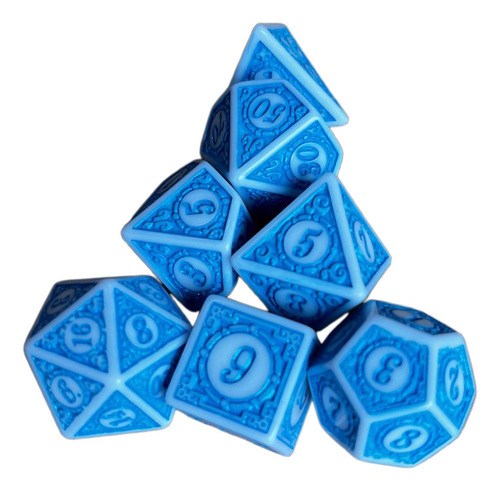 3 X 7 Uds Dados De Juego De Dados De Varios Lados Compatible