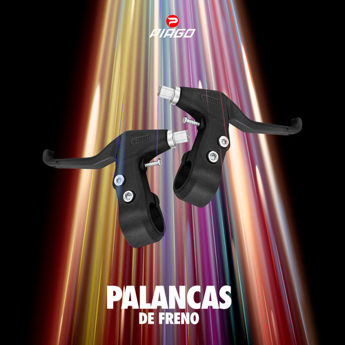 Palancas De Freno Para Bicicleta A 4 Dedos Color Negro