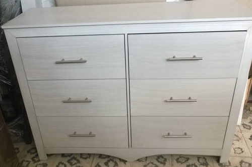 Cajonera Madera. Mueble Comoda 6 Cajones. Cajonera Recámara.