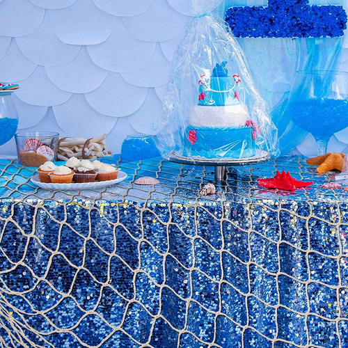 Red De Pesca Decorativa Mallas Colgantes Para Sirena Hawaii