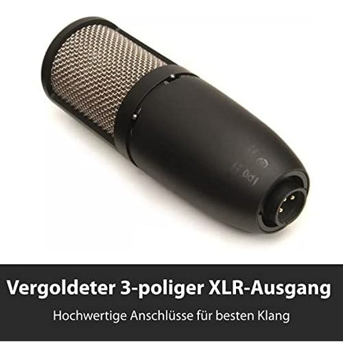 Akg Pro Audio P420, Micrófono Condensador Dual Negro