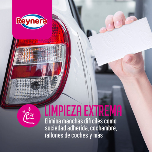 Kit Esponja Limpiadora White Magic Y Fibra Lavatalla Reynera