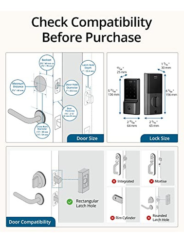 Cerradura Inteligente Eufy Security C210 (e110), Wifi, Sin