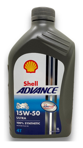 Aceite 15w50 Moto Shell Advance Ultra Sintetico 100%