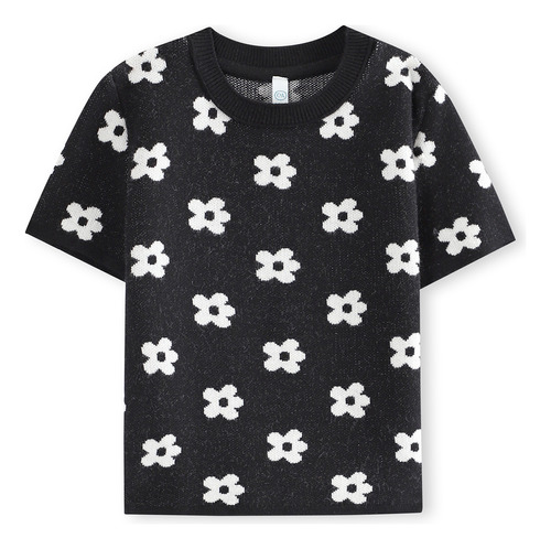 Playera Estampado Floral C&a De Niña